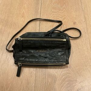 Givenchy  Pandora Mini Black Leather Crossbody Bag
